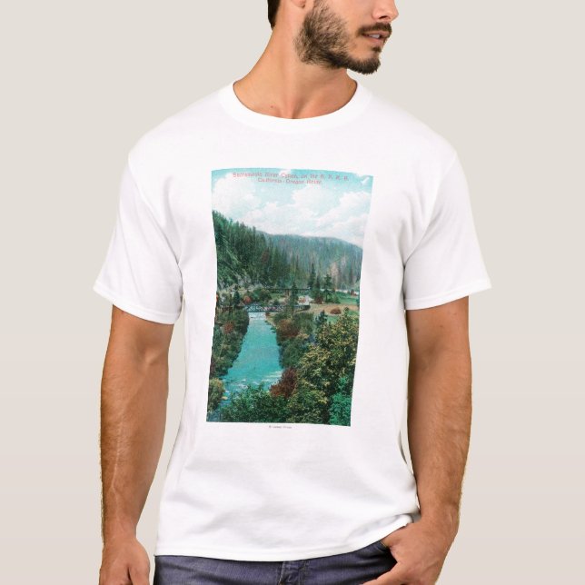 Ansicht der Sacramento River Schlucht auf SP T-Shirt (Vorderseite)