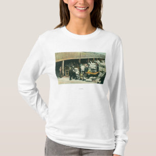 Ansicht der Schiffs-Yard-Arbeitskräfte, die Weize T-Shirt