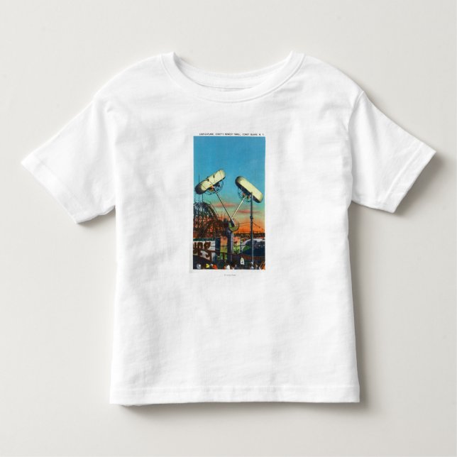 Ansicht der Schleife-O-Flugzeug Fahrt # 1 Kleinkind T-shirt (Vorderseite)