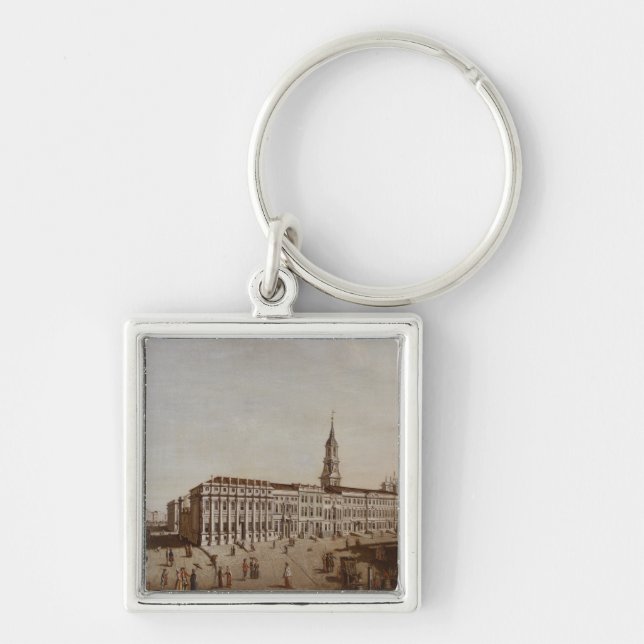 Ansicht der Schloss-Straße Schlüsselanhänger (Vorne)