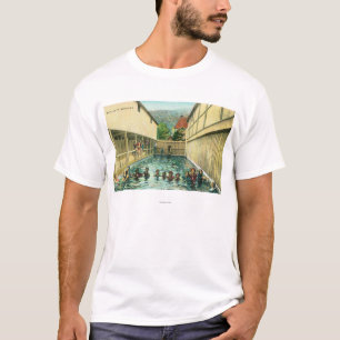 Ansicht der Schwimmer in den Bädern T-Shirt