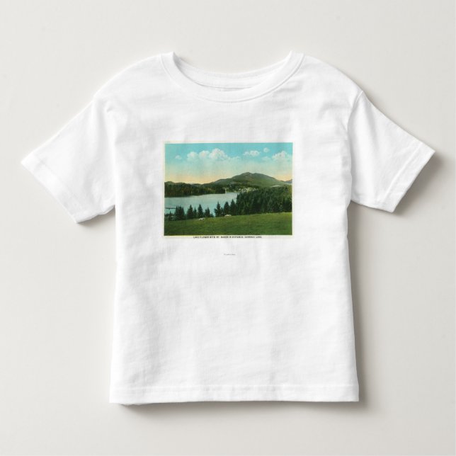 Ansicht der See-Blume mit Mt.-Bäcker im Abstand Kleinkind T-shirt (Vorderseite)