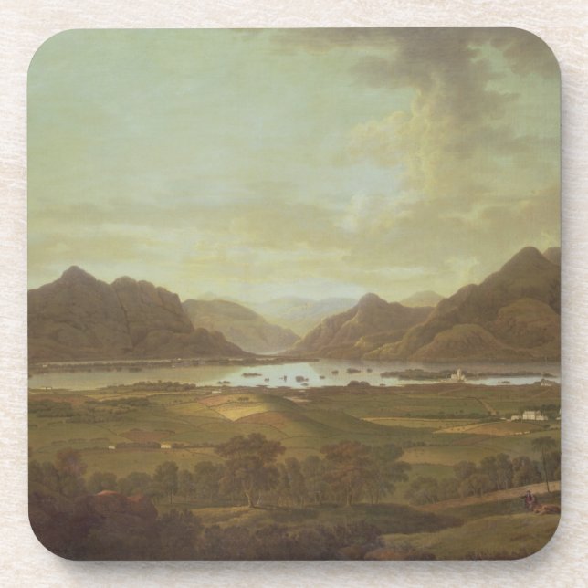 Ansicht der Seen und der Berge von Killarney, Irel Untersetzer (Vorderseite)