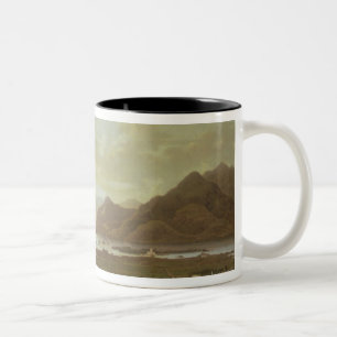 Ansicht der Seen und der Berge von Killarney, Irel Zweifarbige Tasse