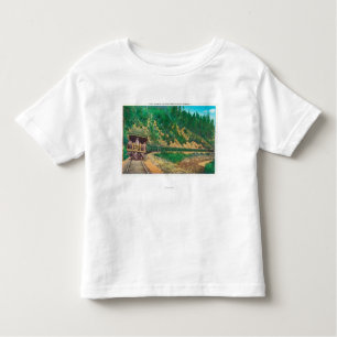 Ansicht der Shasta TrainCow Nebenfluss-Schlucht Kleinkind T-shirt