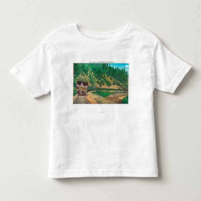 Ansicht der Shasta TrainCow Nebenfluss-Schlucht Kleinkind T-shirt (Vorderseite)
