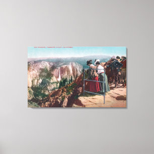 Ansicht der Spalte und des Yosemite-Tales Leinwanddruck