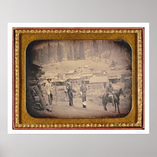 Ansicht der Stadt des Vulkans, Kalifornien (40214) Poster