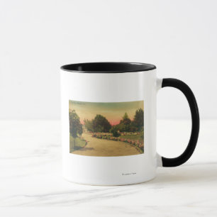 Ansicht der Stadt PlazaHayward, CA Tasse