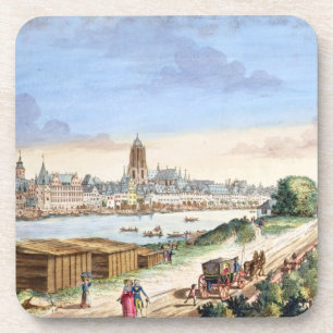 Ansicht der Stadt von Frankfurt, Süden Untersetzer