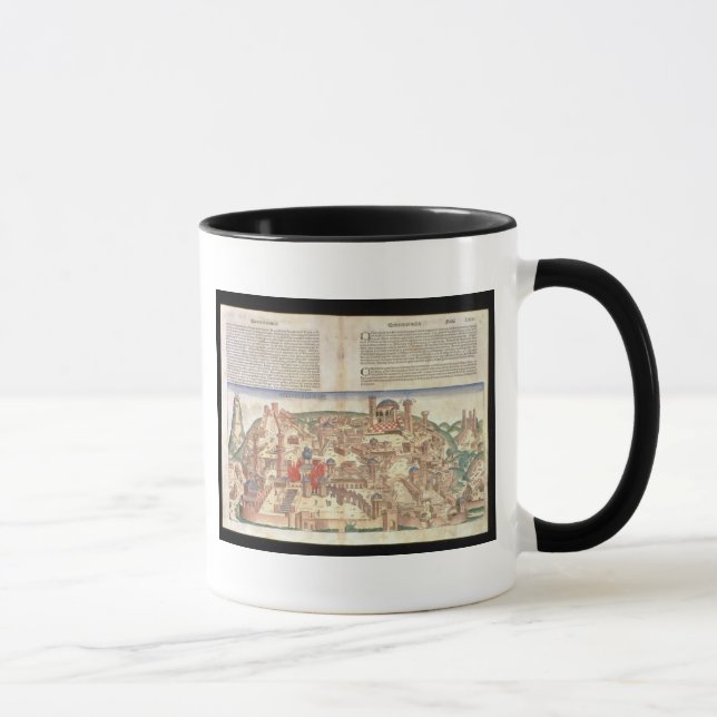 Ansicht der Stadt von Jerusalem, vom Nürnberg Tasse (Rechts)