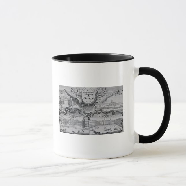 Ansicht der Stadt von Madrid Tasse (Rechts)