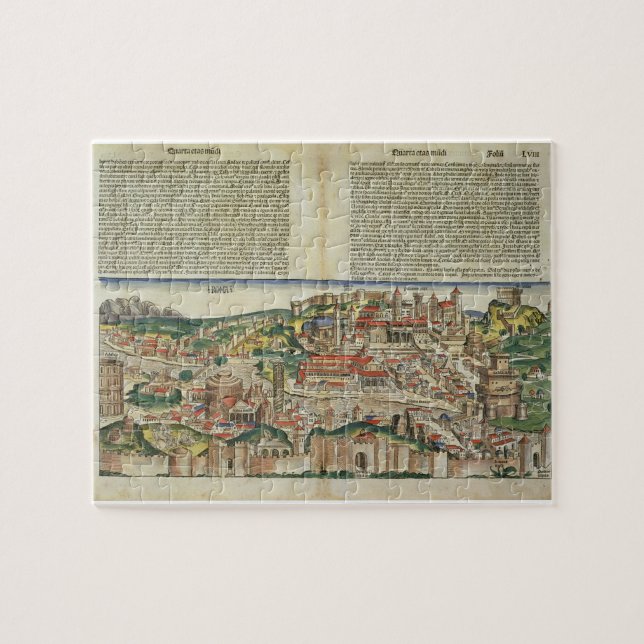 Ansicht der Stadt von Rom, vom Nürnberg Chron Puzzle (Horizontal)