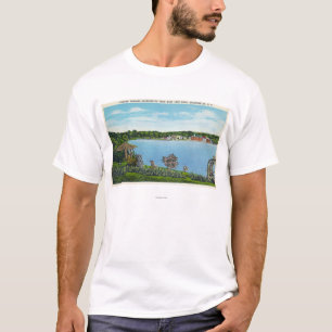 Ansicht der Stadt von Westsee-Straße T-Shirt