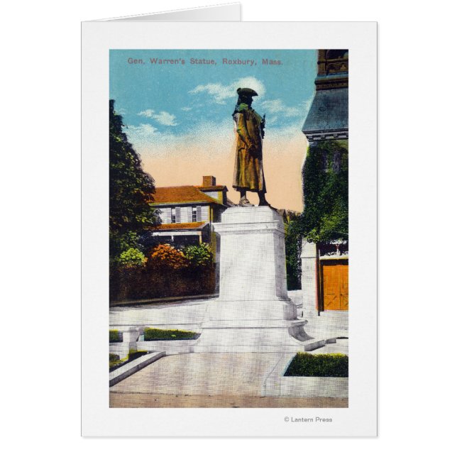 Ansicht der Statue von General Warren (Vorne)