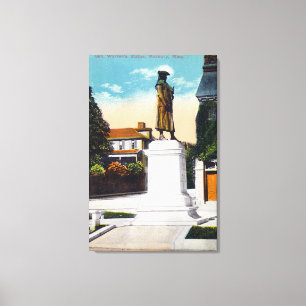 Ansicht der Statue von General Warren Leinwanddruck