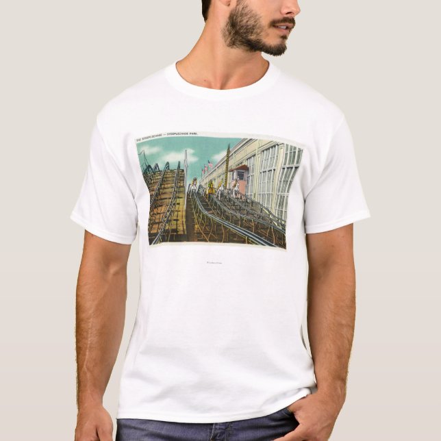 Ansicht der Steeplechase-Achterbahn T-Shirt (Vorderseite)