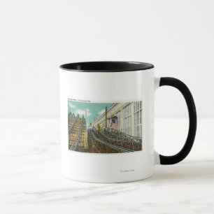 Ansicht der Steeplechase-Achterbahn Tasse