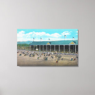 Ansicht der sträubenden Wettbewerbe Leinwanddruck