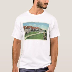 Ansicht der Süden-Kasernen von der Flagge T-Shirt
