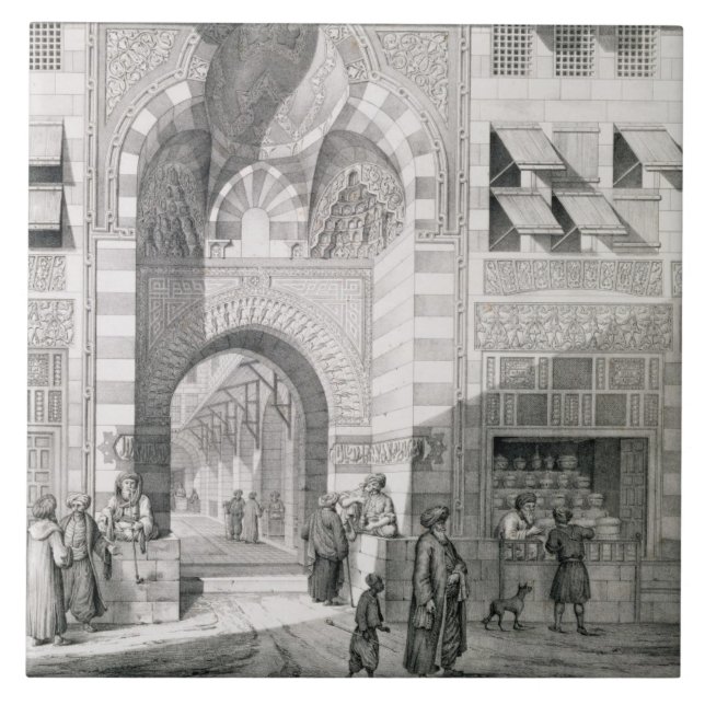 Ansicht der Tür von Okal Kaid-Bey, 'von den Fliese (Vorderseite)