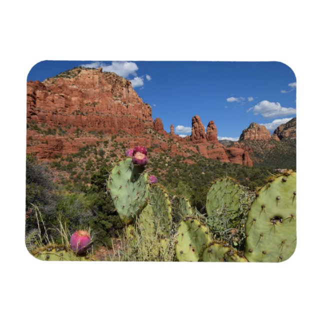 Ansicht der Twin Buttes | Sedona, Arizona Magnet (Horizontal)