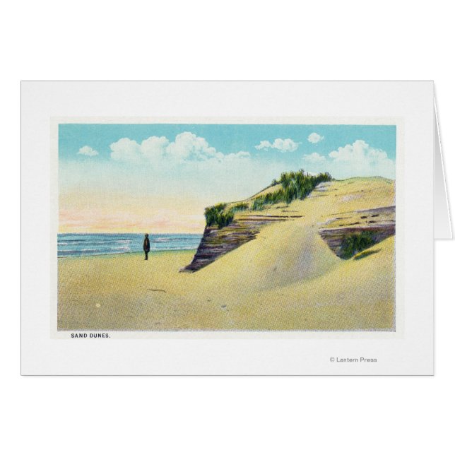 Ansicht der typischen Sanddünen in New England (Vorderseite (Horizontal))