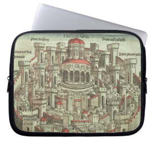 Ansicht der ummauerten Stadt von Jerusalem die T Laptopschutzhülle