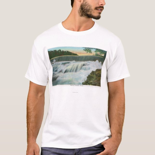 Ansicht der Verdammung an Ausable Abgrund T-Shirt (Vorderseite)