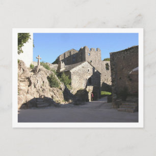 Ansicht der verstärkten Kirche errichtet von den Postkarte