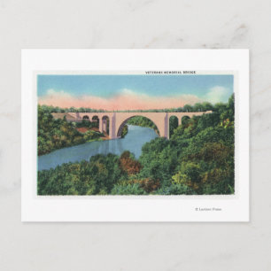 Ansicht der Veteranen-Gedenkbrücke Postkarte