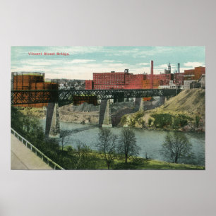 Ansicht der Vincent-Straßen-Brücke Poster