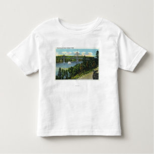 Ansicht der Waldo-Hancock Brücke Kleinkind T-shirt