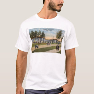 Ansicht der Waldpark-Menagerie T-Shirt