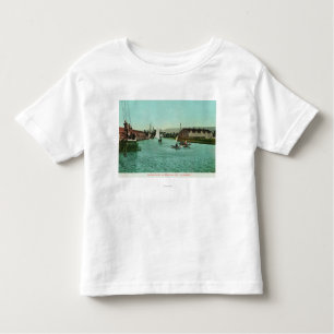 Ansicht der Wasser FrontRedwood Stadt, CA Kleinkind T-shirt