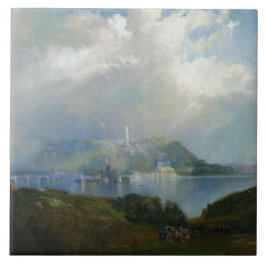 Ansicht der Wasserwerke von Fairmont (Philadelphia Fliese