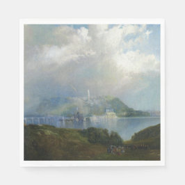 Ansicht der Wasserwerke von Fairmont (Philadelphia Serviette