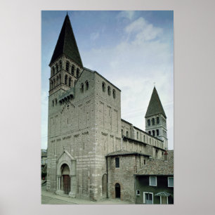 Ansicht der Westfassade, 10.-1. Jahrhundert Poster