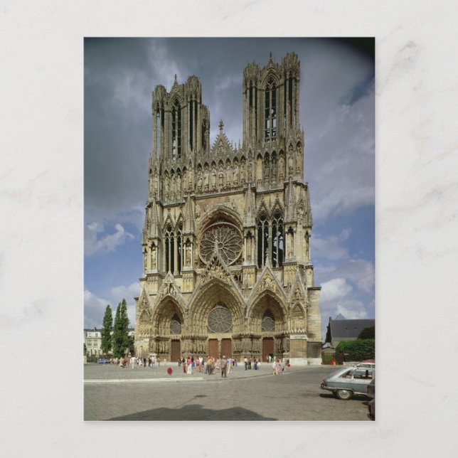 Ansicht der Westfassade Postkarte (Vorderseite)