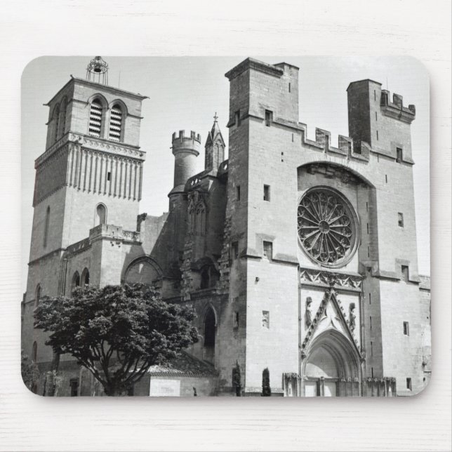 Ansicht der Westfassade und des Turms Mousepad (Vorne)