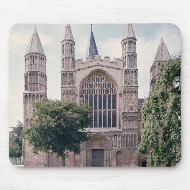 Ansicht der Westfront von Rochester-Kathedrale Mousepad (Vorne)
