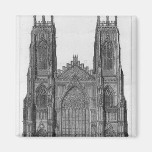 Ansicht der Westfront von York-Kathedrale Magnet
