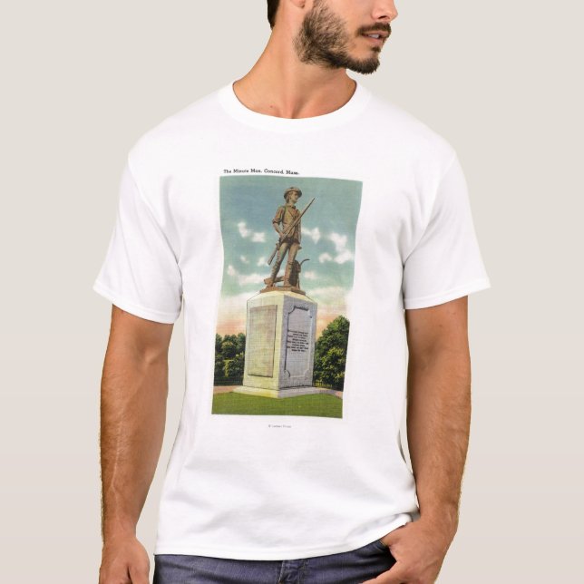 Ansicht der winzigen Mann-Statue T-Shirt (Vorderseite)
