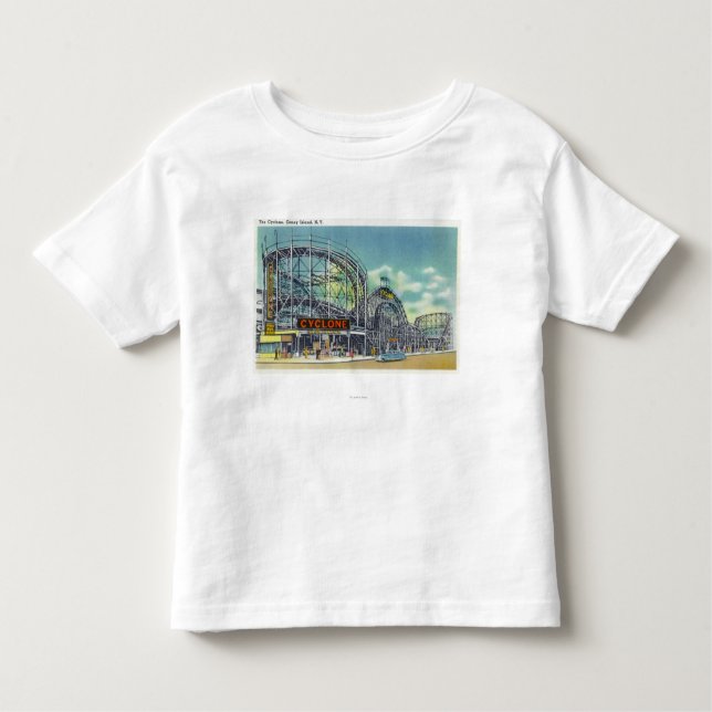 Ansicht der Wirbelsturm-Achterbahn # 2 Kleinkind T-shirt (Vorderseite)