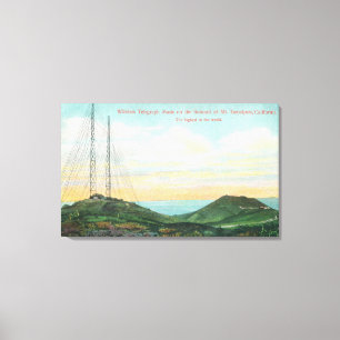 Ansicht der Wireless-Telegrafentürme Leinwanddruck