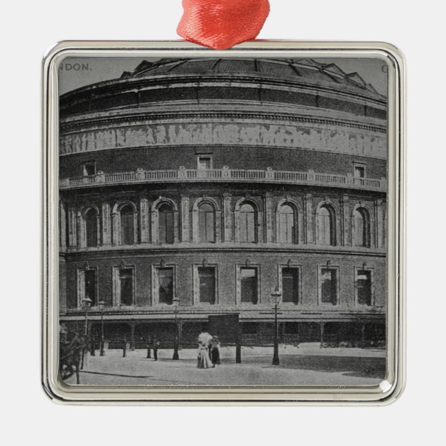 Ansicht des Alberts Hall, c.1900 Silbernes Ornament (Vorne)