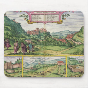 Ansicht des Alhambras, von 'Civitates Orbis Terrar Mousepad