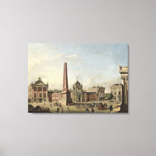 Ansicht des alten Marktes Leinwanddruck