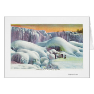 Ansicht des Amerikaners fällt in Winter