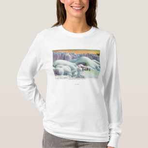 Ansicht des Amerikaners fällt in Winter T-Shirt
